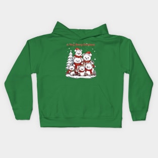 a very beary christmas Kids Hoodie